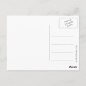 スコットランドのハイランドの牛で、タータンチェックの帽子と旗 ポストカード (裏面)