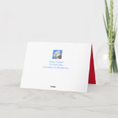 スコットランドのハイランドステアおもしろいクリスマス シーズンカード (裏面)