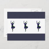 スコットランドのハイランドダンサー ポストカード (正面/裏面)