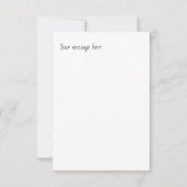 スコットランドのハイランド牛のひまわり付き。編集可能 サンキューカード (裏面)