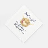 スコットランドのハイランド牛のクラスが大好きな女の子 スタンダードランチョンナプキン (角)