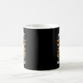 スコットランドのハイランド牛を愛する女の子 コーヒーマグカップ (中央)