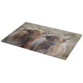 スコットランドのハイランド牛 カッティングボード (角)