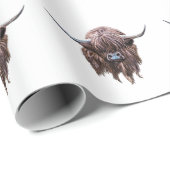 スコットランドのハイランド色の牛 ラッピングペーパー (ロールコーナー)