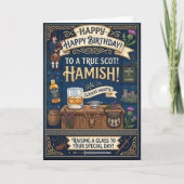スコットランドのハミッシュの誕生日 カード (正面)