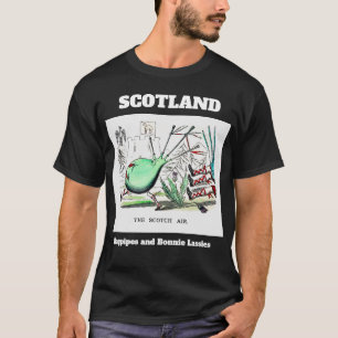 スコットランドのバグパイプとボニー・ラシーズ Tシャツ