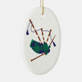 スコットランドのバグパイプ セラミックオーナメント (右)