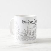 スコットランドのバルフォー城 コーヒーマグカップ (正面左)