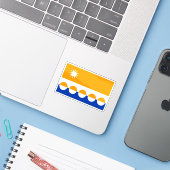 スコットランドのバンフシャー州の旗 シール (ノートパソコンとiPhone)