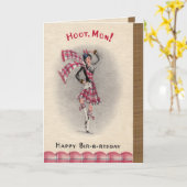 スコットランドのバースデー・カード カード (黄色い花)