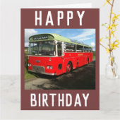 スコットランドのビュート島の古いマクブレインズバス カード (黄色い花)