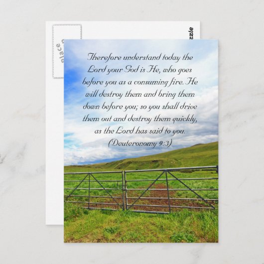 スコットランドのフィールドのバイブルの通路 ポストカード (正面/裏面)