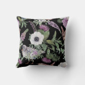 スコットランドのフローラと鳥 クッション (裏面)