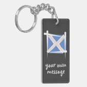 スコットランドのブラシの旗 キーホルダー (正面左)