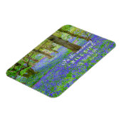 スコットランドのブルーベルの森、聖書の詩 マグネット (左側)