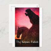 スコットランドのポストカード、フォークリクのケルピー シーズンポストカード (正面/裏面)