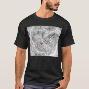 スコットランドのマウンテンコブラー地形図デザインS Tシャツ