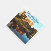 スコットランドのマクロード・クランのダンビーガン城の写真 スタンダードランチョンナプキン (角)