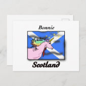 スコットランドのユニコーンの旗 ポストカード (正面/裏面)
