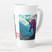 スコットランドのユニコーン カフェラテマグ (右アングル)