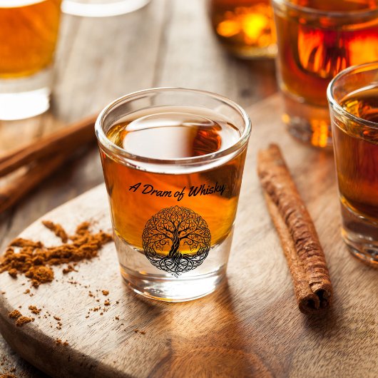 スコットランドのライフショットグラスの木 ショットグラス