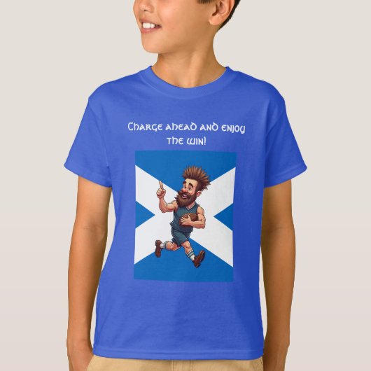 スコットランドのラグビーヒーロー Tシャツ (正面)