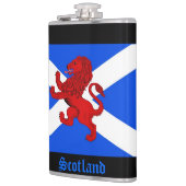 スコットランドのランパントライオン、サンアンドリュー旗 フラスク (左)