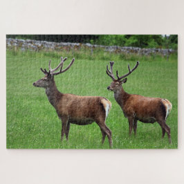 スコットランドのロック・ランノチで二つの牡鹿 ジグソーパズル