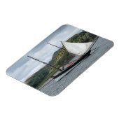 スコットランドのローチ・クライナンのセーリングボート マグネット (左側)