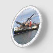 スコットランドのワバーリー・パドル汽船 ラウンド壁時計 (傾斜)