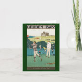 スコットランドのヴィンテージのスポーツのゴルフ、ゴルファーのゴルフをすること カード (正面)