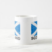 スコットランドのヴィンテージの旗 コーヒーマグカップ (中央)