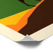 スコットランドのヴィンテージ旅行を訪問 ポスター (角)