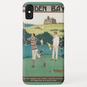 スコットランドのヴィンテージ スポーツ ゴルフ、ゴルファー ゴルフィング iPhone XS MAXケース