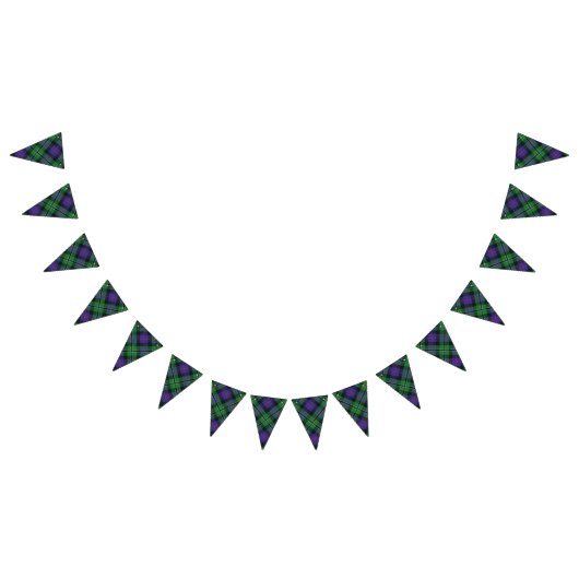 スコットランドの一族のばら色の狩りのタータンチェック バンティングフラッグ (全)