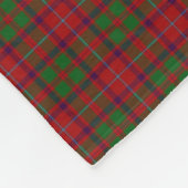 スコットランドの一族のショウのクラシックのタータンチェック フリースブランケット (角)