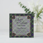 スコットランドの一族のタータンチェック-格子縞--を捜しているステュワート セーブザデート (スタンド正面)