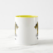 スコットランドの一族のバークレイのタータンチェックのスコットランド人テリア ツートーンマグカップ (中央)