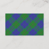 スコットランドの一族のバークレイの狩りのタータンチェック格子縞 名刺 (裏面)