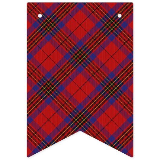 スコットランドの一族のレスリーの赤のタータンチェック バンティングフラッグ (第3の旗)