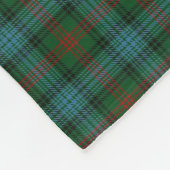 スコットランドの一族のロスの狩りのクラシックのタータンチェック フリースブランケット (角)