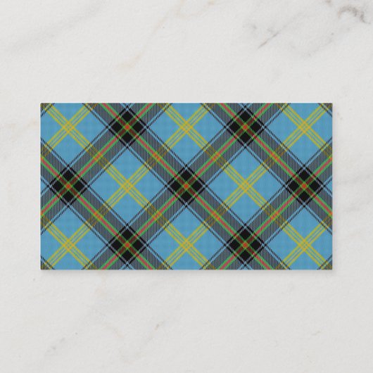 スコットランドの一族の鐘のタータンチェック格子縞 名刺 (裏面)