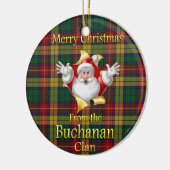 スコットランドの一族のBuchananのクリスマスのオーナメント セラミックオーナメント (左)