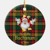 スコットランドの一族のBuchananのクリスマスのオーナメント セラミックオーナメント (裏面)