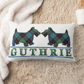 スコットランドの一族のGuthrieのタータンチェックのスコッチテリア犬 ランバークッション (ブランケット)