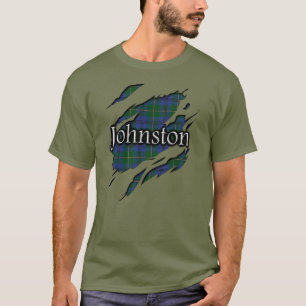 スコットランドの一族のJohnstoneジョンソンのタータンチェックの精神 Tシャツ