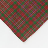スコットランドの一族のMacAlisterのクラシックのタータンチェック フリースブランケット (角)