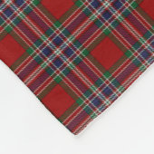 スコットランドの一族のMacFarlaneのクラシックのタータンチェック フリースブランケット (角)