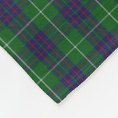 スコットランドの一族のMacIntyreのクラシックのタータンチェック フリースブランケット (角)