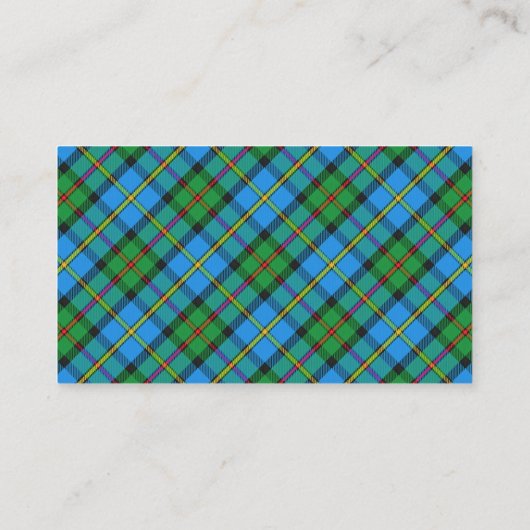 スコットランドの一族のMacLeodの狩りのタータンチェック格子縞 名刺 (裏面)